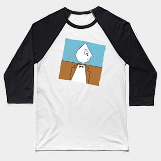 Crying Expression Drawing Baseball T-Shirt